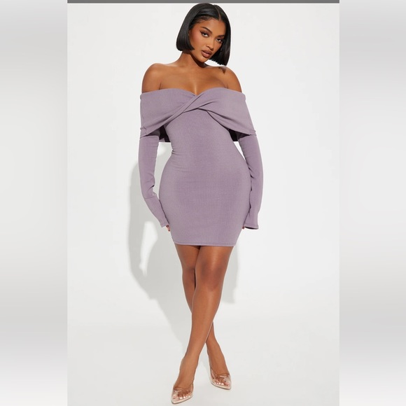 Fashion Nova Dresses & Skirts - Fashion Nova bark brown Vivianna snatched mini dress